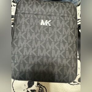 Michael Kors Gray Patterned Messenger Bag
